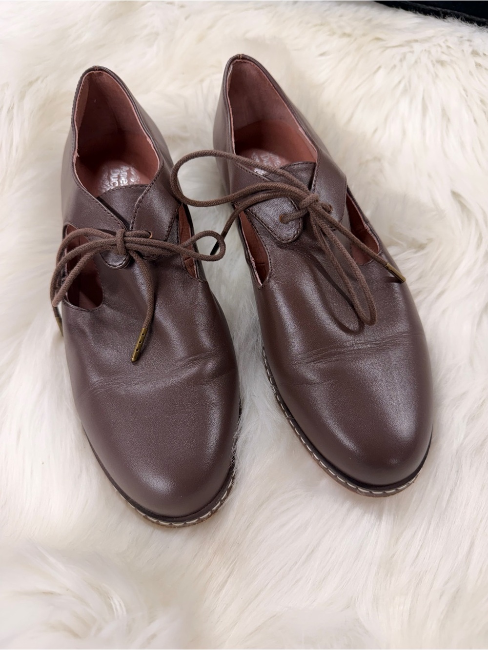 American Duchess Mary Renaissance Brown Leather Shoes 6.5 - Picture 5 of 14